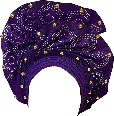 African Gele Headties for Women - Nigerian Handmade Wedding Party Hats