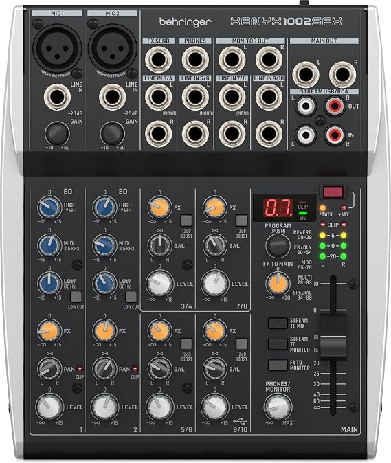 Behringer XENYX 1002SFX Analog Mixer