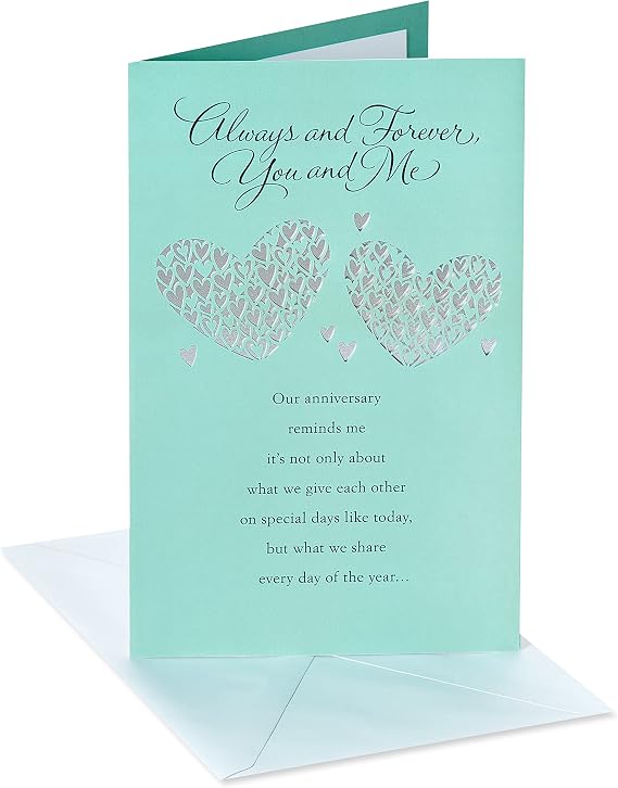 American Greetings Anniversary Card for Spouse (Always and Forever, You and Me)