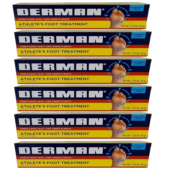 6pk - Derman - Antifungal Cream - 1.76oz