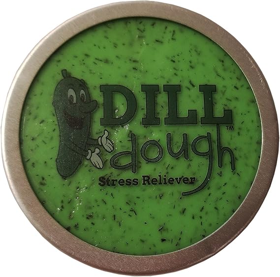 Dill DoughTM Deluxe Glow-in-the-Dark Stress Reliever Putty Stress Relief Toys for Girlfriends Pickle Gifts Stocking Stuffers for Women Adults Dill-DoughTM Dill Scented Weird