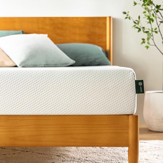 Zinus Conventional Memory Foam Mattress, White, Double