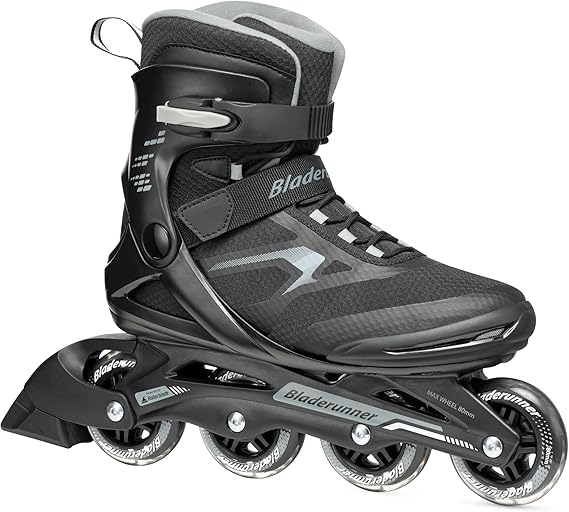 Rollerblade Advantage Pro XT メンズ 大人用 フィットネス インラインスケート ブラック&シルバー インラインスケート