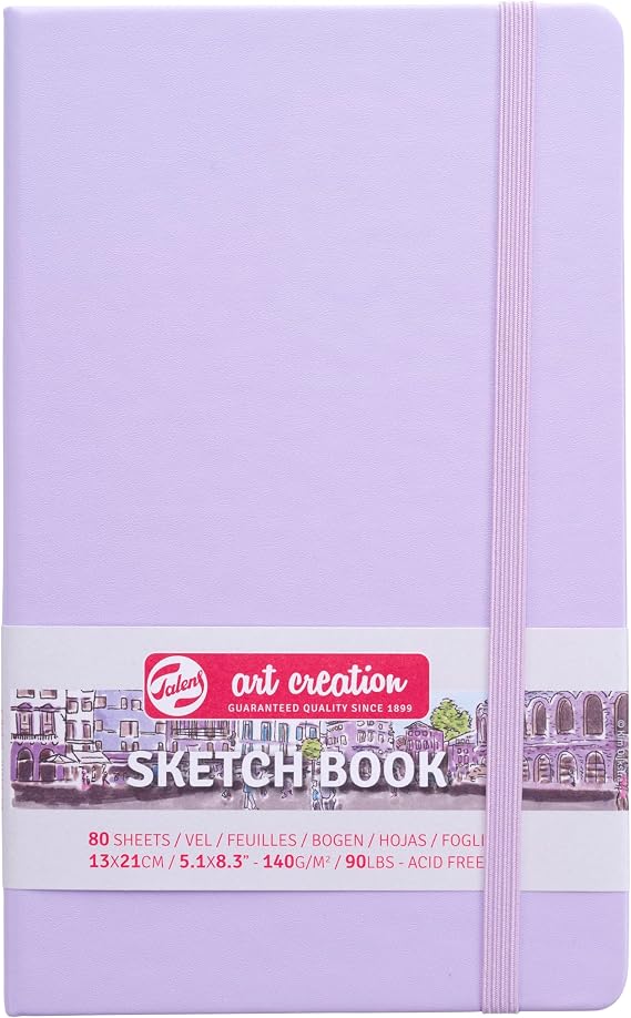 Talens Art Creation Sketchbook 80 sheets, 13 cm x 21 cm, pastel purple