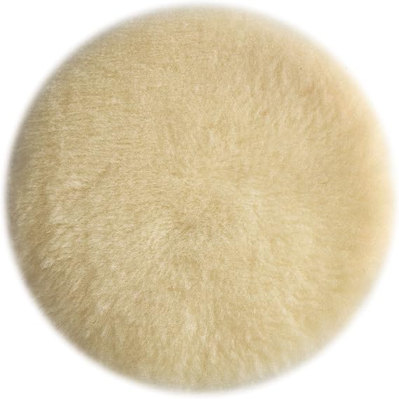 PORTER-CABLE Polishing Pad, Lambs Wool, Hook and Loop, 6-Inch (18007), Brown