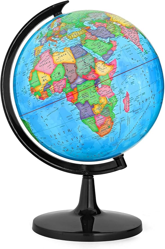 13in Classroom Globes for Elementary, Junior High School | No Assembly Required, Crisp & Accurate Printing, Lightweight Plastic & Easy to Hold, EDU Tools for Teachers, Adults, Kids
