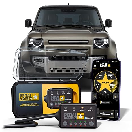 PEDAL COMMANDER for Land Rover Defender 2020-2026 Throttle Response Controller - 36 Driving Settings, Anti-Theft, App Control, Throttle Controller Performance Parts, Defender Accessories