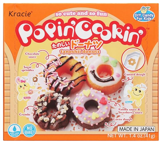 Kracie Popin' Cookin' DIY Candy Donuts Kit, No Bake, 1.4 Ounces (Pack Of 1)