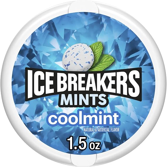 ICE BREAKERS Cool Mint Sugar Free Mints Tin, 1.5 oz