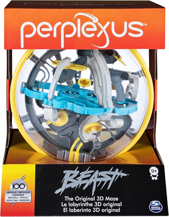 Perplexus Beast, 3D Maze Game with 100 Obstacles | 3D Labyrinth with 100 Challenges – Action and Reflex Game – Brainteaser for Children – Pedagogical Virtues – Ages 9 and Above