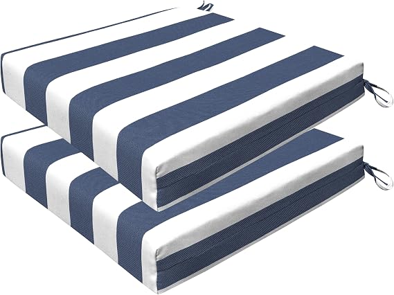Honeycomb Outdoor Heritage Set of 2 Seat Pads for Patio Furniture, 20 x 20