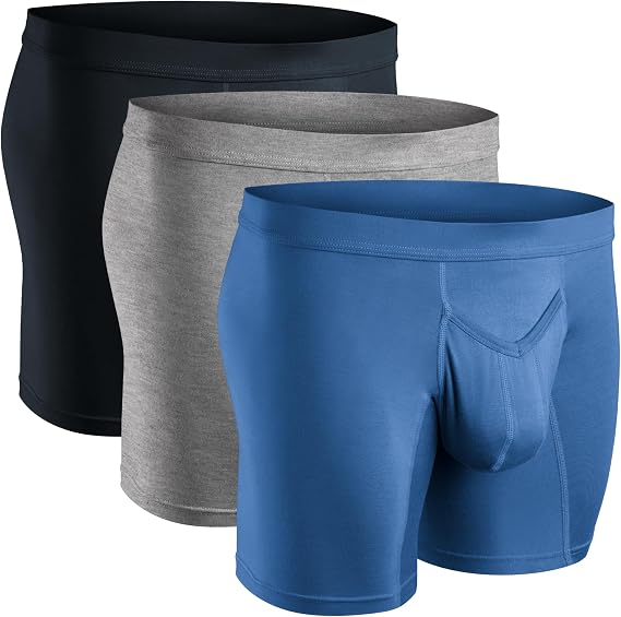 RM Real Men Men's Real Men Boxershorts Modal Pouch D 3er Pack Boxer Briefs (pack of 3)