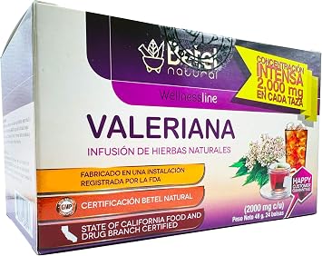 Valerian / Valeriana Tea - Amazing Healthy Support for Relaxation and Sleep - 24 Tea Bags