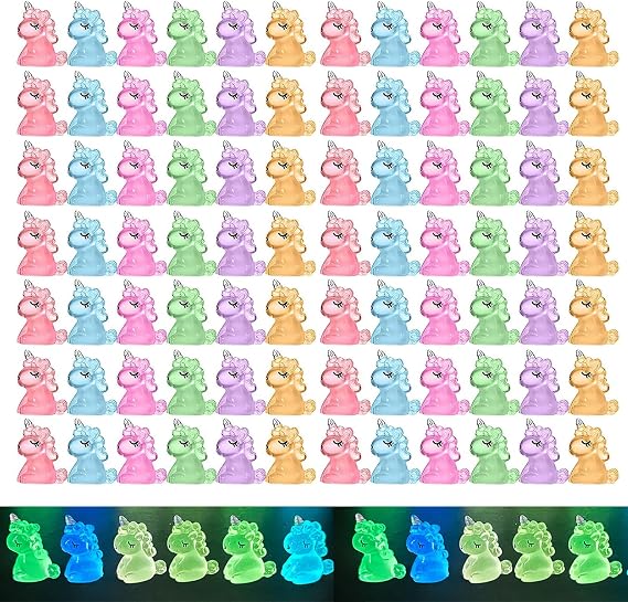 120 Pcs Cute Mini Unicorn Figurines Miniature Unicorn Tiny Resin Unicorn for DIY Fairy Garden Miniature Moss Landscape