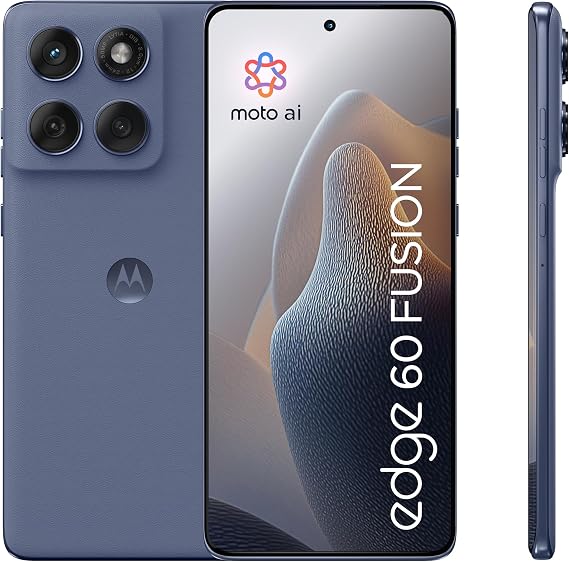 Motorola edge 60 fusion, Pantone Slipstream, Moto AI Smartphone, 50MP Sony LYTIA Camera, with Co2 offset