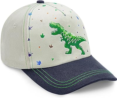 WAWSAM Kids Baseball Hat Toddler Boys Hat Toddler Trucker Hat Adjustable Snapback Cap for Boys 4-8 Years