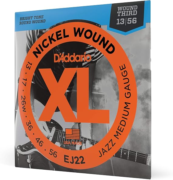 Daddario Ej22 Elektro Gİtar Tel Setİ, Xl, Nickel Wound, Jazz Lig
