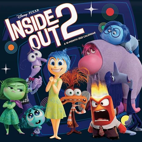 2025 Disney Inside Out 2 Wall Calendar