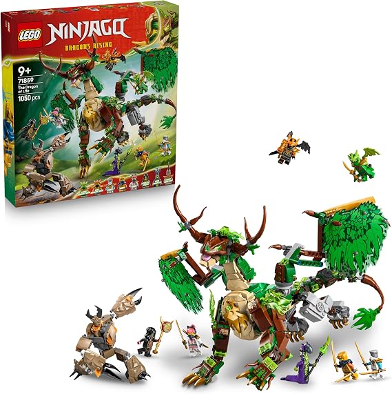 LEGO NINJAGO Der Drache des Lebens - Ninja Spielzeug mit Drachenfigur Mini Monster Mech 8 Minifiguren und Schwertern - Kreatives Geschenk für Jungen und Mädchen ab 8 Jahren und Fans - 71859