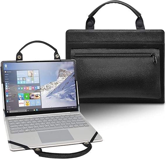 LiuShan 2 in 1 Protective Case + Portable Bag for 11.6" HP ProBook x360 11 G1/EE & HP Stream 11 Pro G5/G4/G3/G2/G1/11-ah/11-r [Not fit Stream 11-akX], Black