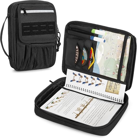 Damero Handbook Cover Compatible with BoyScouts Handbook | Book Sleeve Protector for BoyScouts Manuals, Scout Book Cover for Boys Girls Hiking Camping Exploring, Bag Only
