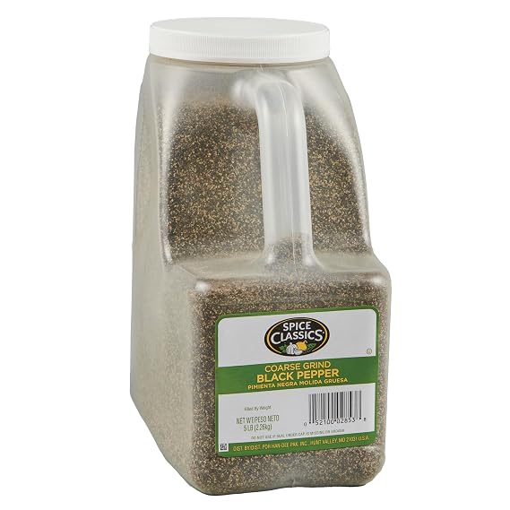 Spice Classics Coarse Grind Black Pepper, 5 lbs