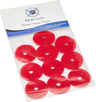 Singer Sewing Machine 10 RED Spool PIN Felt Pads Crafts
