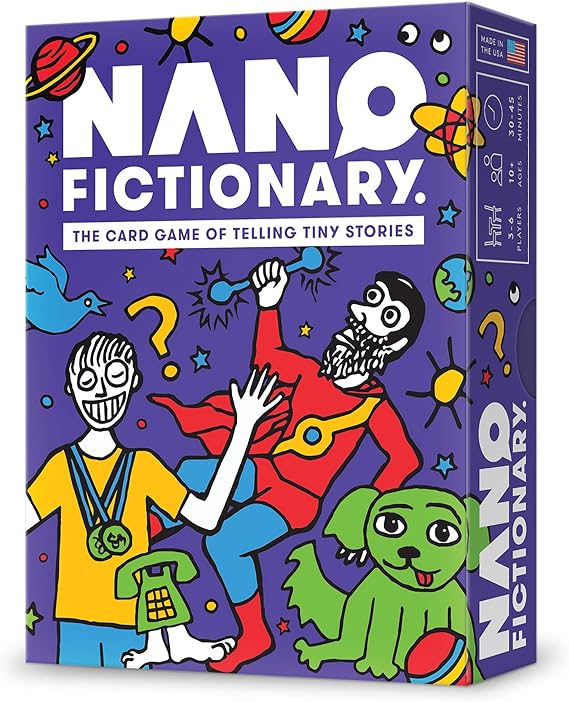 Looney Labs Nanofictionary Card Game - Creative Storytelling for All Ages