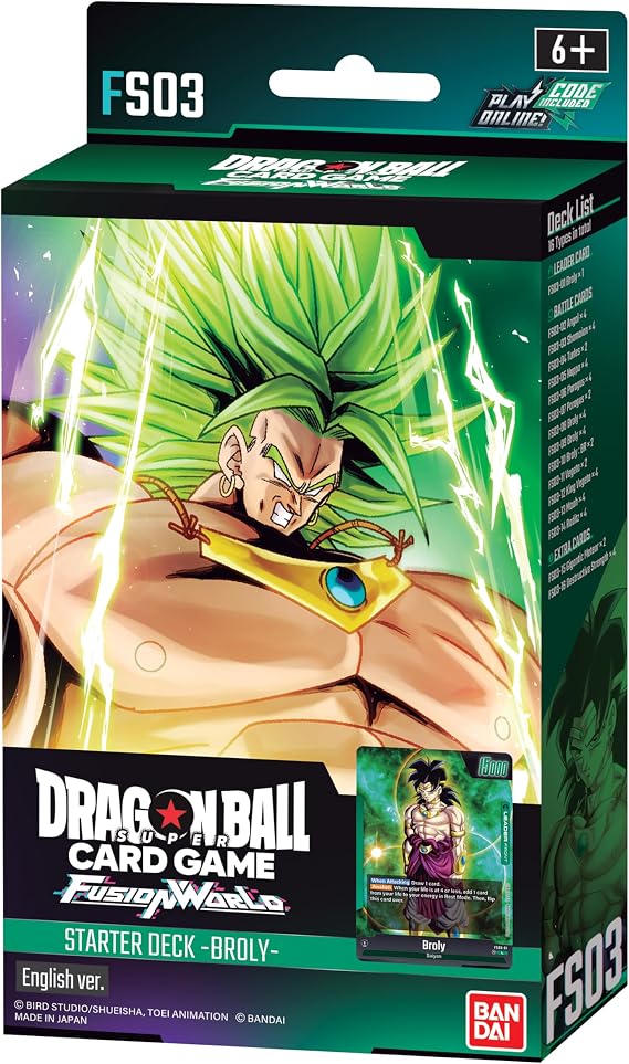 BANDAI NAMCO Entertainment Dragon Ball Super TCG: Fusion World Starter Deck: Broly