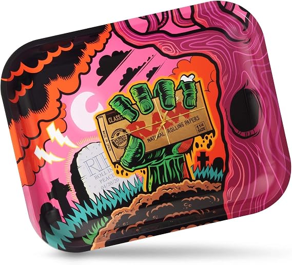 RAW Rolling Metal Tray, Multi-Coloured, L