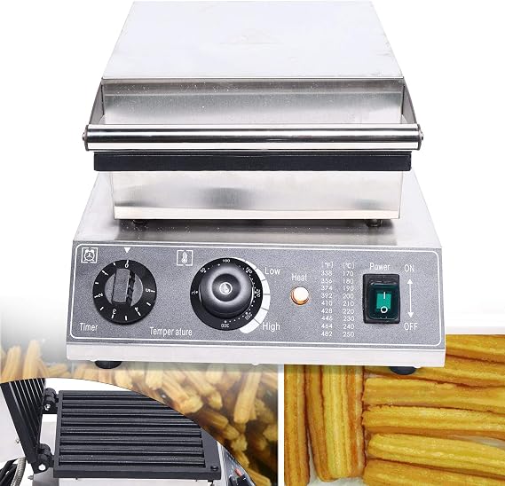 LOYALHEARTDY 1500W Churro Maker Multifunction Churro Maker Machine, Stainless Steel, Silver, Modern Style