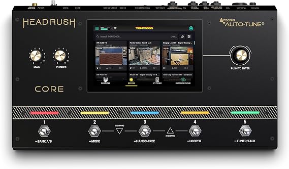 HeadRush Core - Guitar and Vocal Multi Core Effects Amp Modeling Processor with Cloning, Looper, Antares Auto-Tune, Wi-Fi, Touchscreen, and Bluetooth