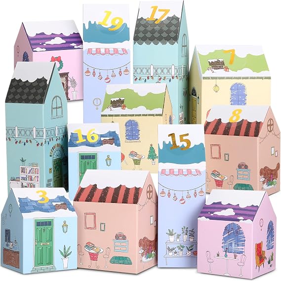 KESOTE 24 Christmas Advent Calendar Boxes to Fill for Adults Kids
