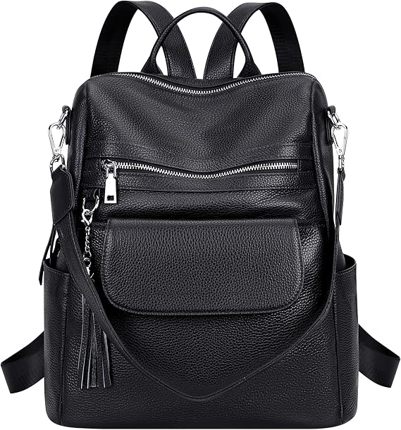 ALTOSY Genuine Leather Backpack Purse for Women Convertible Shoulder Bag
