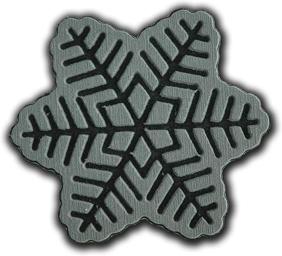 Snowboard Stomp Pad - Snow Flake - Gray