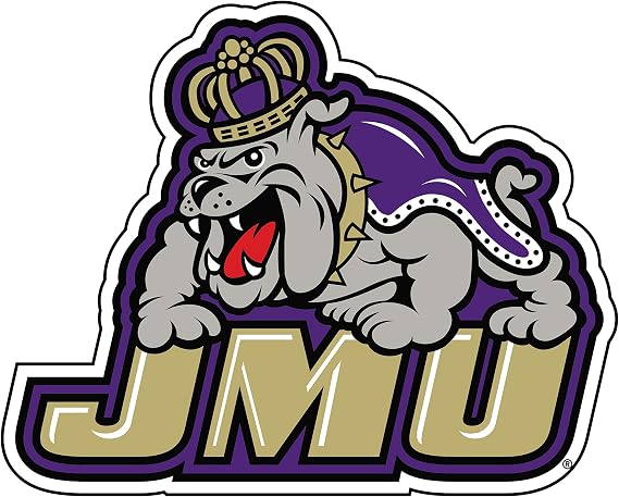 Craftique James Madison Magnet (JMU Bulldog Magnet (3",6",12",18"), 6 in)