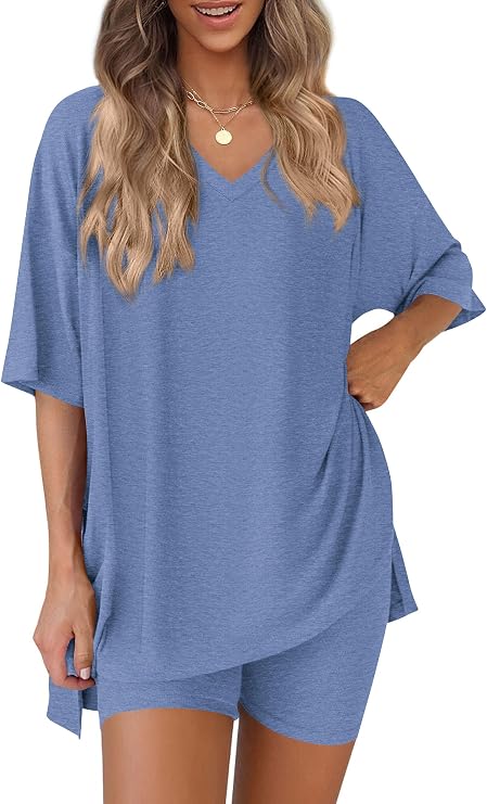 PRETTYGARDEN Womens 2 Piece Outfit Lounge Short Sets
