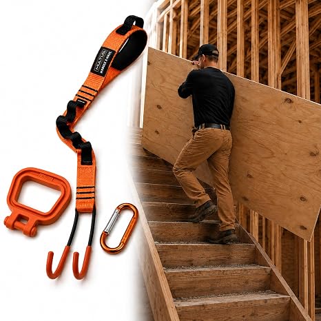 Multus Max Mover II Panel Lift – Must-Have Drywall, Plywood & Sheetrock Carrier Tool | Heavy Duty Ergonomic Handle for Pros & DIY Movers