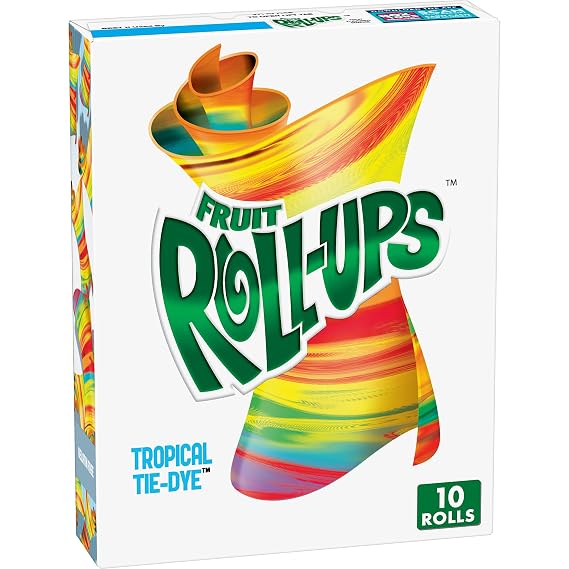 Fruit Roll-Ups Tropical Tie-Die Fruit Snacks, 10 ct, 0.5 oz