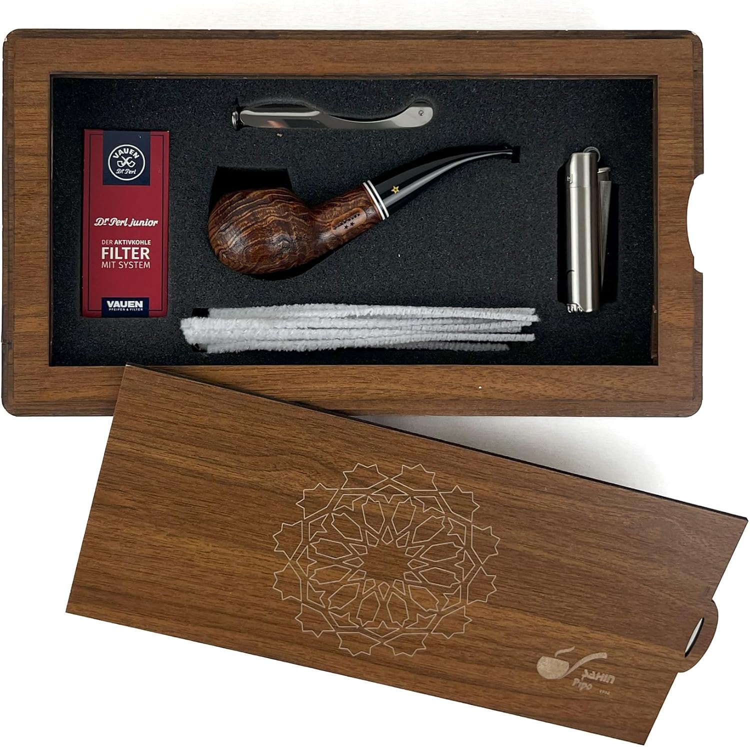 Hawk Pipe Set Model in Custom Wooden Box - 3