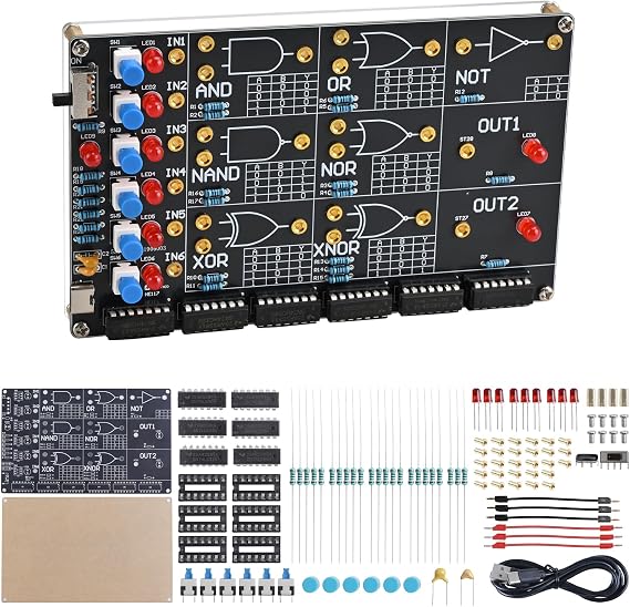 DIY Logic Gate Circuit Soldering KitBasic Logic Gate Learning Kit