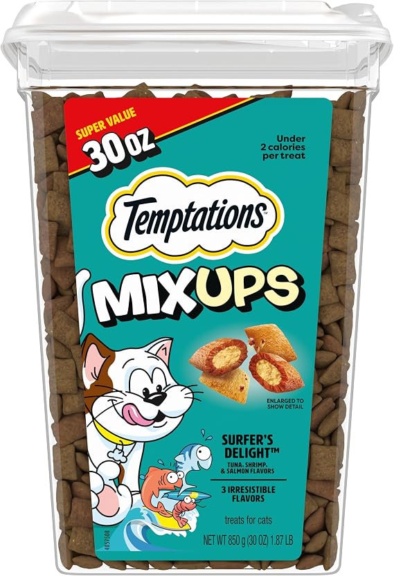 Temptations MixUps Crunchy Cat Treats, Surfer's Delight, 30 oz