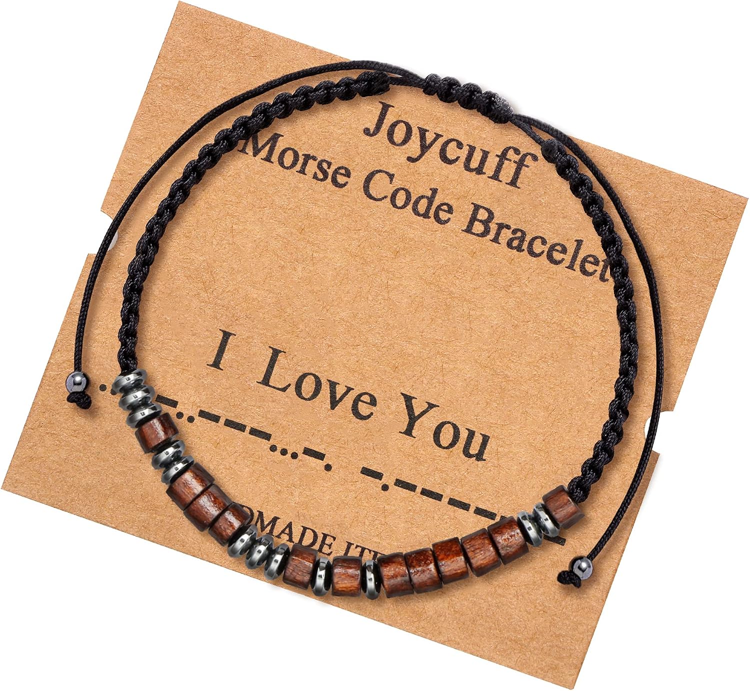 Morse Code Bracelets for Women Gifts for Teen Girls Her Mom Daughter Sister Best Friend Funny Inspirational Jewelry Adjustable Silk Beaded Wrap Bracelet