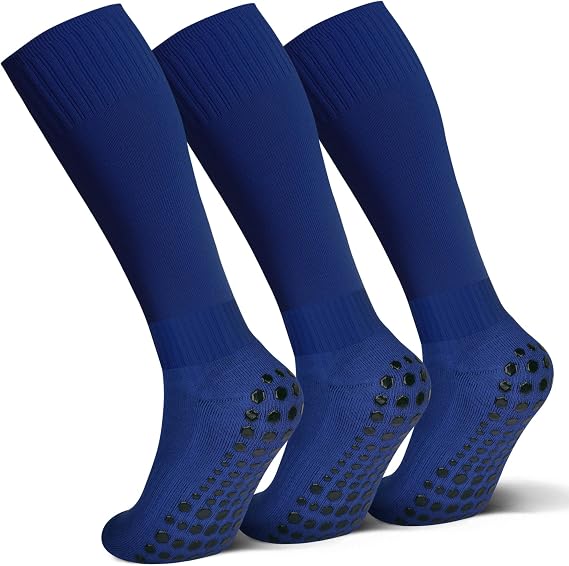Grip Non Slip Socks,Soccer Softball Baseball Football Socks for Boys and Girls Ages 4 to 16 Knee High Non Skid