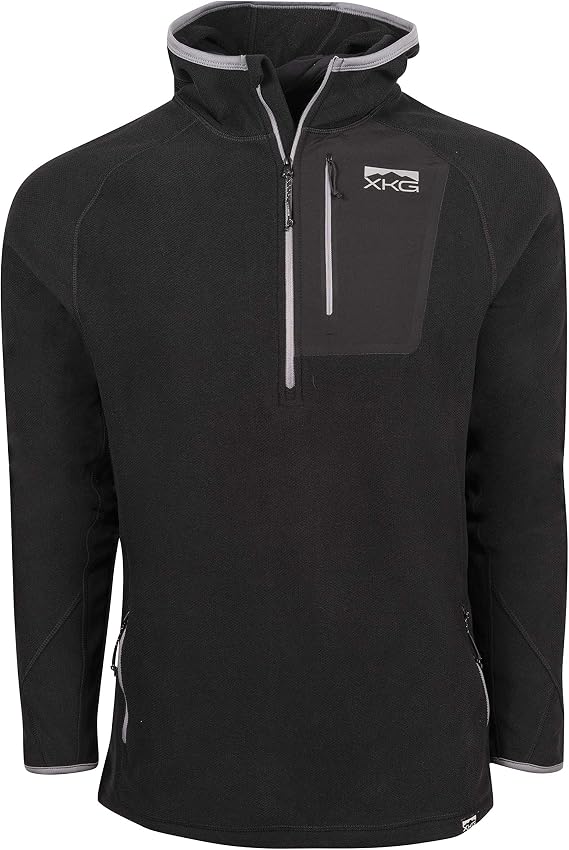 King's Camo XKG Covert 1/2 Zip Hoodie with Built-in Face Mask