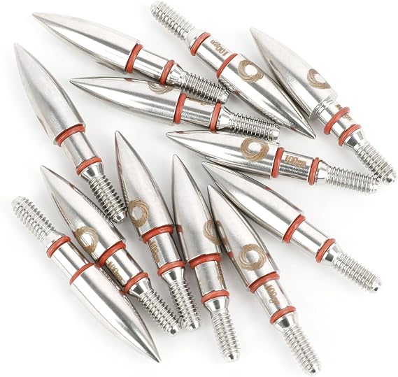 SHARROW Archery Target Field Points Arrowhead Stainless Steel 100 Grains