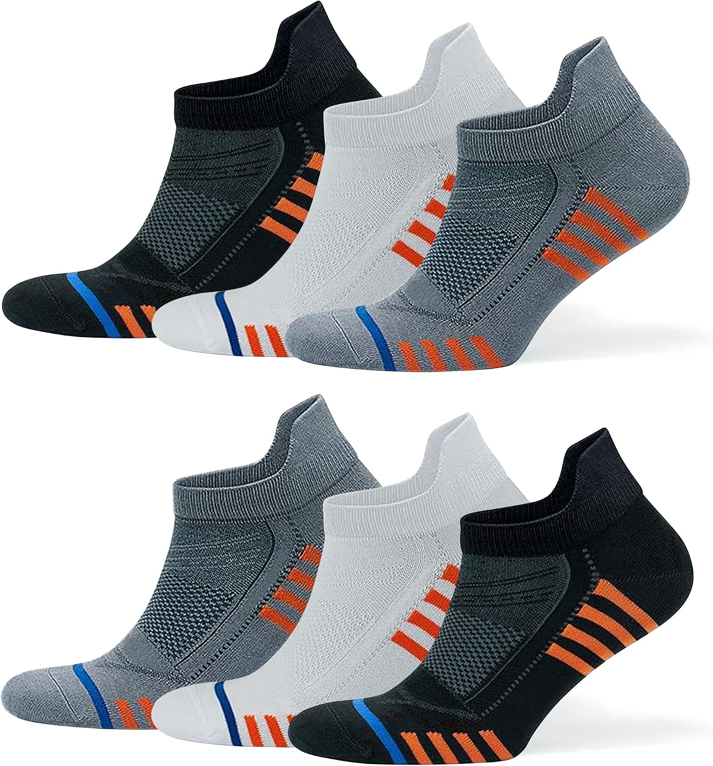 Anthony Jakson 6 Pair Box Bamboo Premium Bay - Women's Sports Patterned Seamless Sports Running and Walking Socks Fabian