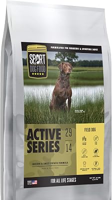 Active Series Field Dog Chicken Formula, Peas and Flax Free Dry Dog Food, 30 lb. bag
