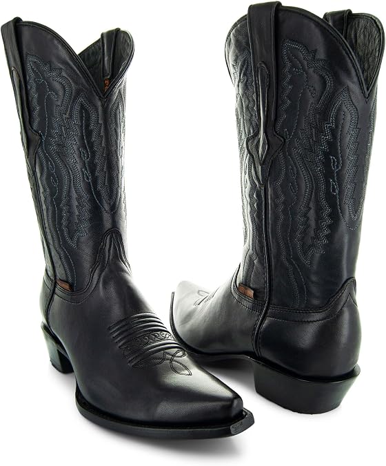 Soto Boots Mens Burnished Snip Toe Cowboy Boots H50030