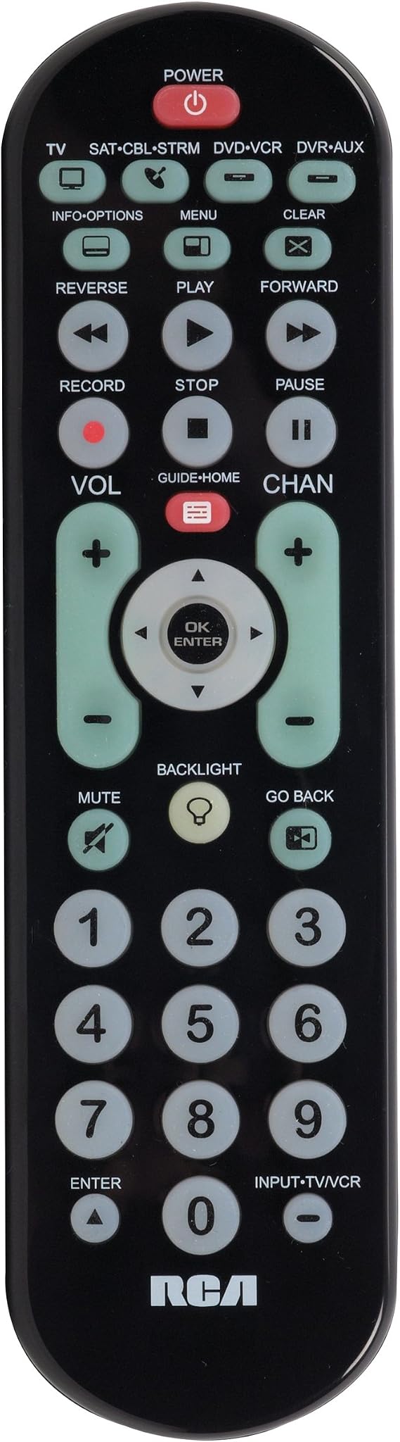 RCA RCRBB04GR 4-Device Big-Button Universal Remote Control
